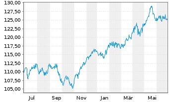 Chart Effecten-Spiegel Aktien-Fonds Inhaber-Anteile - 1 Year