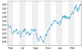 Chart Effecten-Spiegel Aktien-Fonds Inhaber-Anteile - 1 Year