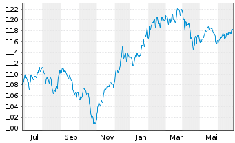 Chart Castell Global Industries Sel. Inhaber-Anteile - 1 Jahr