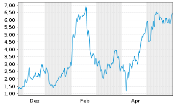 Chart Mini Future Long Palantir - 1 Jahr