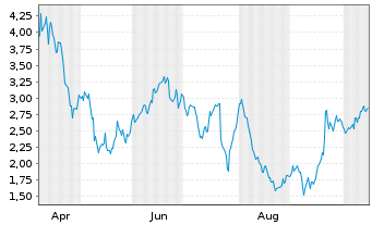 Chart Mini Future Short Volkswagen - 1 Jahr