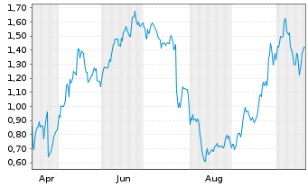 Chart Mini Future Long IBM - 1 Jahr