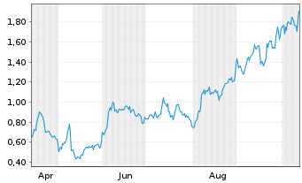 Chart Mini Future Long Pan American Silver - 1 Year