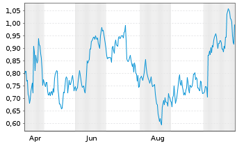 Chart Mini Future Short Verizon - 1 Year