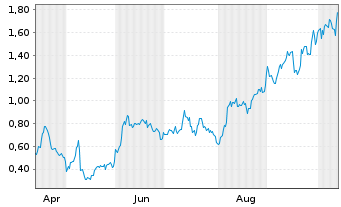 Chart Mini Future Long Pan American Silver - 1 Year