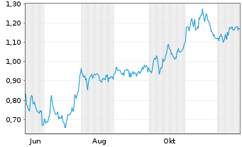 Chart Mini Future Short Borussia Dortmund - 1 Jahr