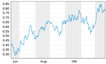 Chart Mini Future Long BHP - 1 Jahr