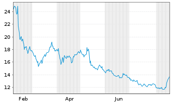 Chart Cellebrite DI Ltd. - 1 Jahr