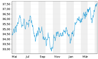 Chart JPMorgan-Emerging Markets Equ. - 1 an