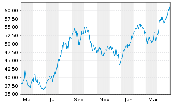 Chart HSBC GIF - Turkey Equity Namens-Ant. A (Cap.) o.N. - 1 an