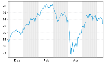 Chart Xtrackers MSCI EMU 1C USD Hgd oN - 1 Year