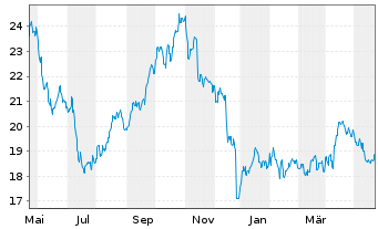 Chart Ranger Equity Bear ETF - 1 Jahr