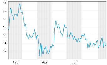 Chart CSG Systems Internatl Inc. - 1 Jahr