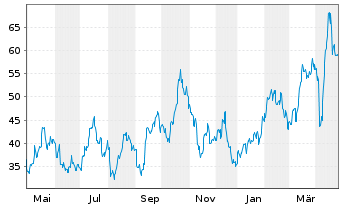 Chart Direx.Sh.ETF-D.J.Go.Mi.Id.B.2X - 1 an