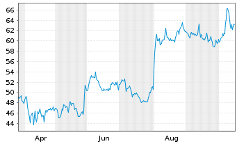 Chart iRadimed Corp. - 1 Year