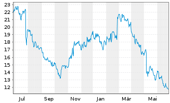Chart National Vision Holdings Inc. - 1 Year