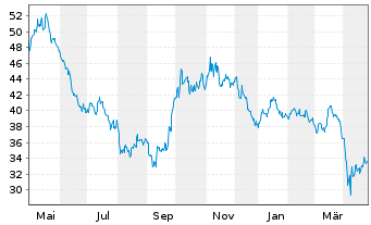 Chart VanEck Rare Earth/Str.Met.ETF - 1 Jahr