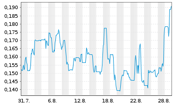 Chart Excellon Resources Inc. - 1 Month