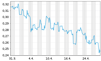 Chart GateKeeper Systems Inc. - 1 Month