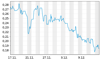 Chart Homeland Uranium Corp. Registered Shares o.N. - 1 Monat
