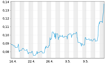 Chart Surge Copper Corp. - 1 mois