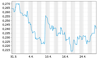 Chart Touchstone Exploration Inc. - 1 mois