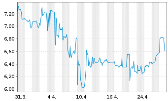 Chart GRAMMER AG - 1 mois