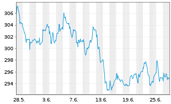 Chart HSBC Trinkaus German Equity - 1 Month