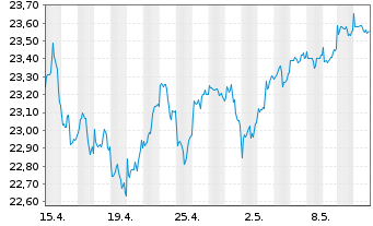 Chart SKAG-Weltinvest Aktien Inhaber-Anteile - 1 Month