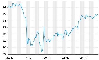 Chart Deutsche Rohstoff AG - 1 mois