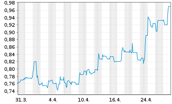 Chart Pyramid AG - 1 Month