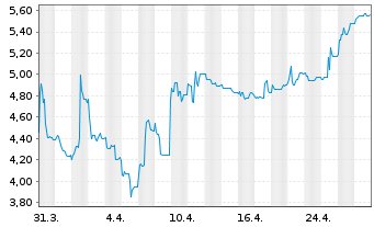 Chart SBF AG - 1 mois