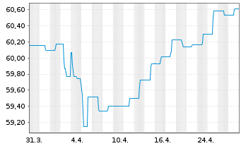 Chart Der Zukunftsfonds Inhaber-Anteile - 1 Month