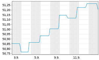 Chart SSKM Invest Inhaber-Anteile - 1 Month