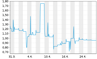 Chart Deutsche Lichtmiete AG Anleihe v. 2019(2025) - 1 Monat