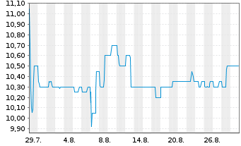 Chart TIN INN Holding AG - 1 Month