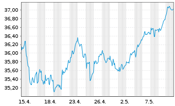 Chart Deka ST.E.St.S.Co.40 UCITS ETF - 1 Monat