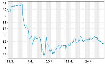 Chart BNP Paribas Issuance B.V. RBOB Gasoline - 1 Monat