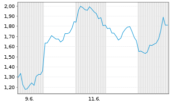 Chart Mini Future Long Tesla - 1 Monat