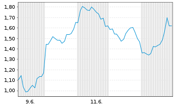 Chart Mini Future Long Tesla - 1 Monat