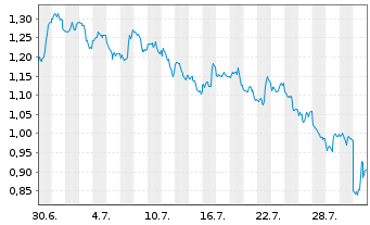Chart Mini Future Short Amazon - 1 Monat