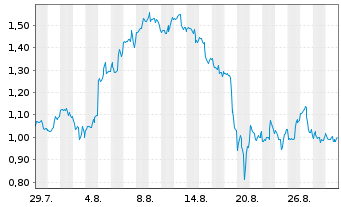 Chart Mini Future Long Palantir - 1 Month