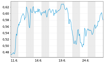 Chart Mini Future Short Apple - 1 Monat