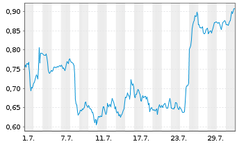 Chart Mini Future Short Intel - 1 Monat