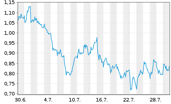 Chart Mini Future Short Muenchener Rueck - 1 Monat