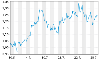 Chart Mini Future Long Muenchener Rueck - 1 Monat