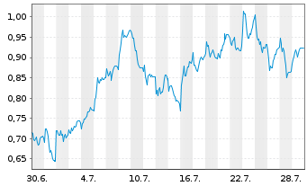 Chart Mini Future Long Muenchener Rueck - 1 Monat