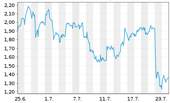Chart Mini Future Short Volkswagen - 1 Monat