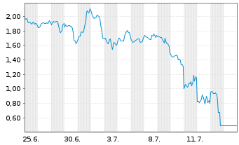 Chart Mini Future Short Microstrategy - 1 Monat