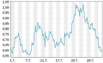 Chart Mini Future Long BASF - 1 mois